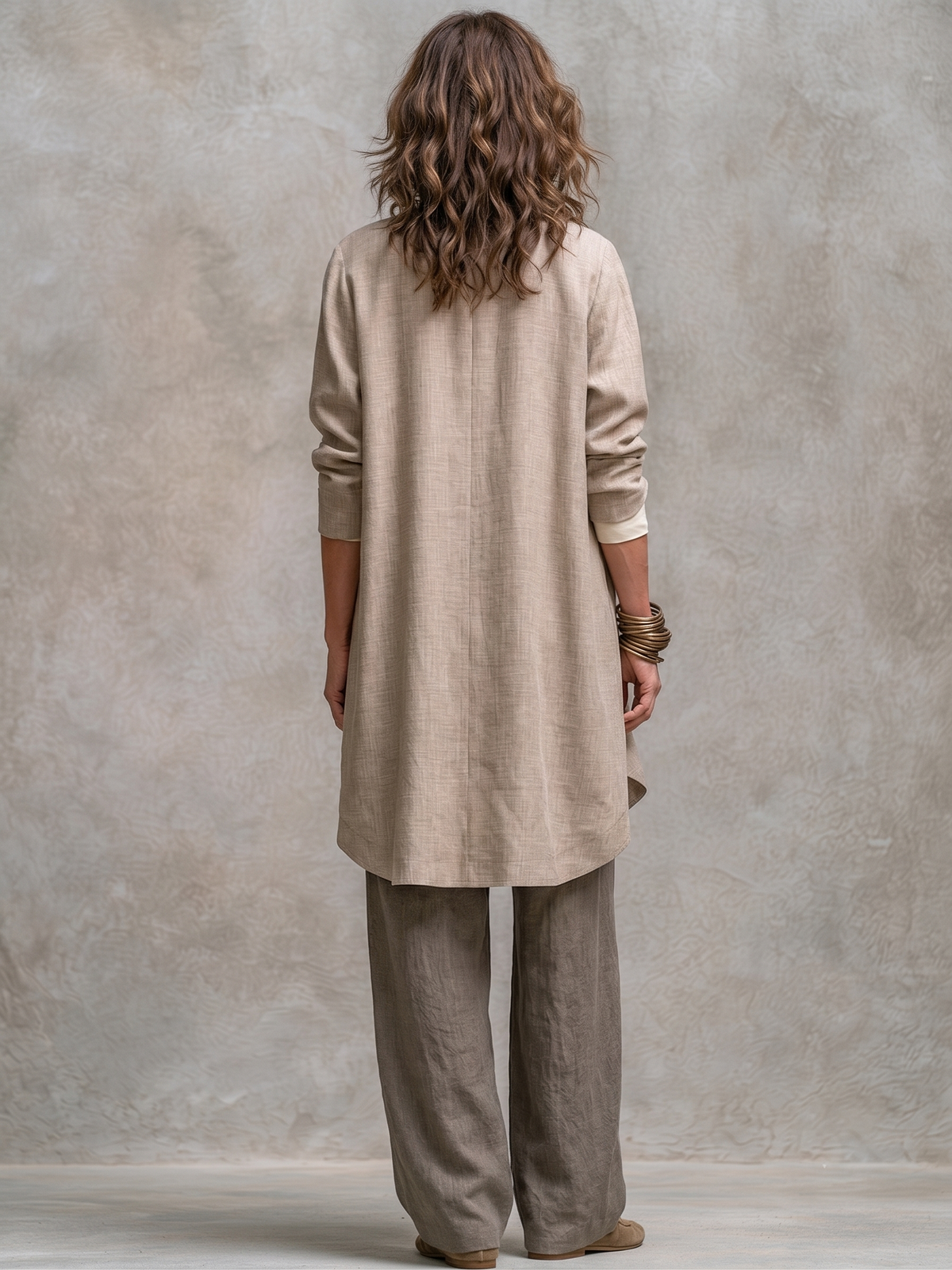 Costanza | Completo 3 Pezzi Palazzo Beige e Grigio
