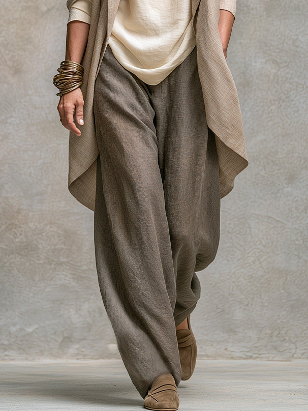 Costanza | Completo 3 Pezzi Palazzo Beige e Grigio