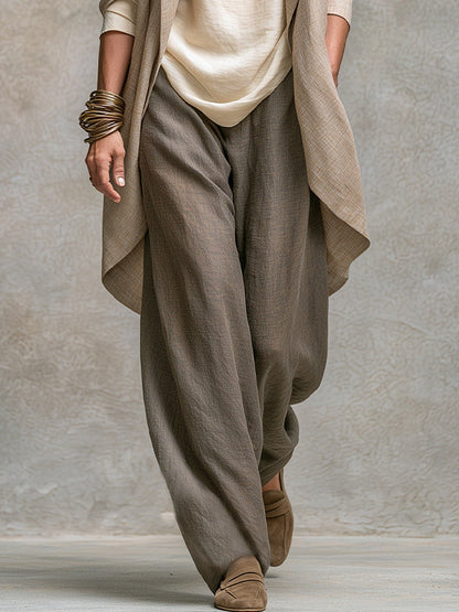 Costanza | Completo 3 Pezzi Palazzo Beige e Grigio