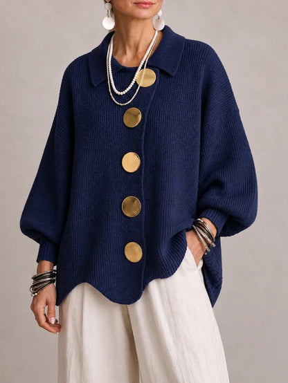 Cardigan oversize blu navy