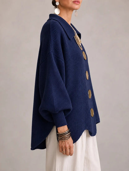 Cardigan oversize blu navy