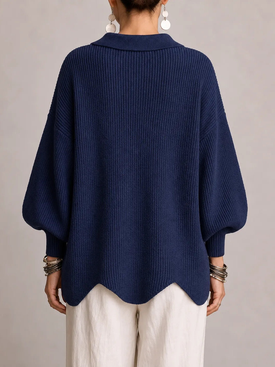 Cardigan oversize blu navy