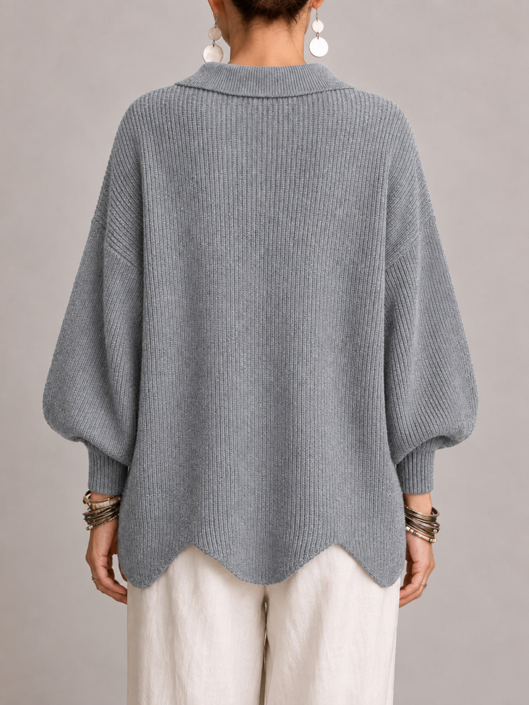 Cardigan grigio oversize