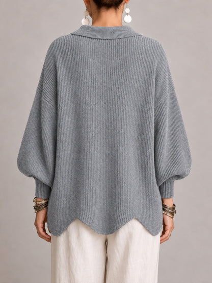 Cardigan grigio oversize
